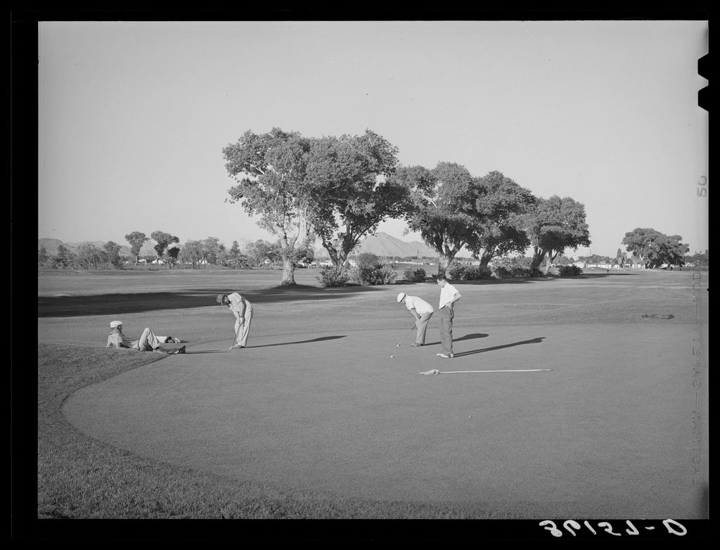 The golf course, looking down the fairway